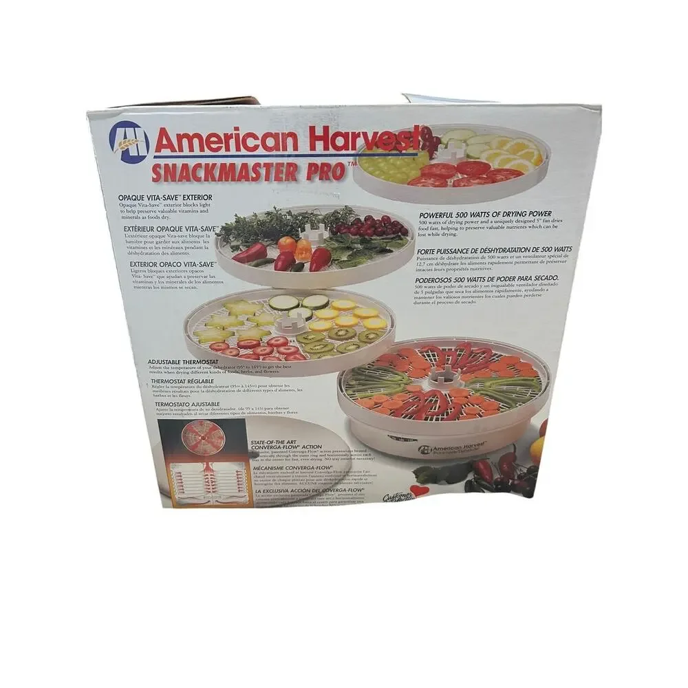 American Harvest Snackmaster Pro 4-Tray Food Dehydrator Vintage